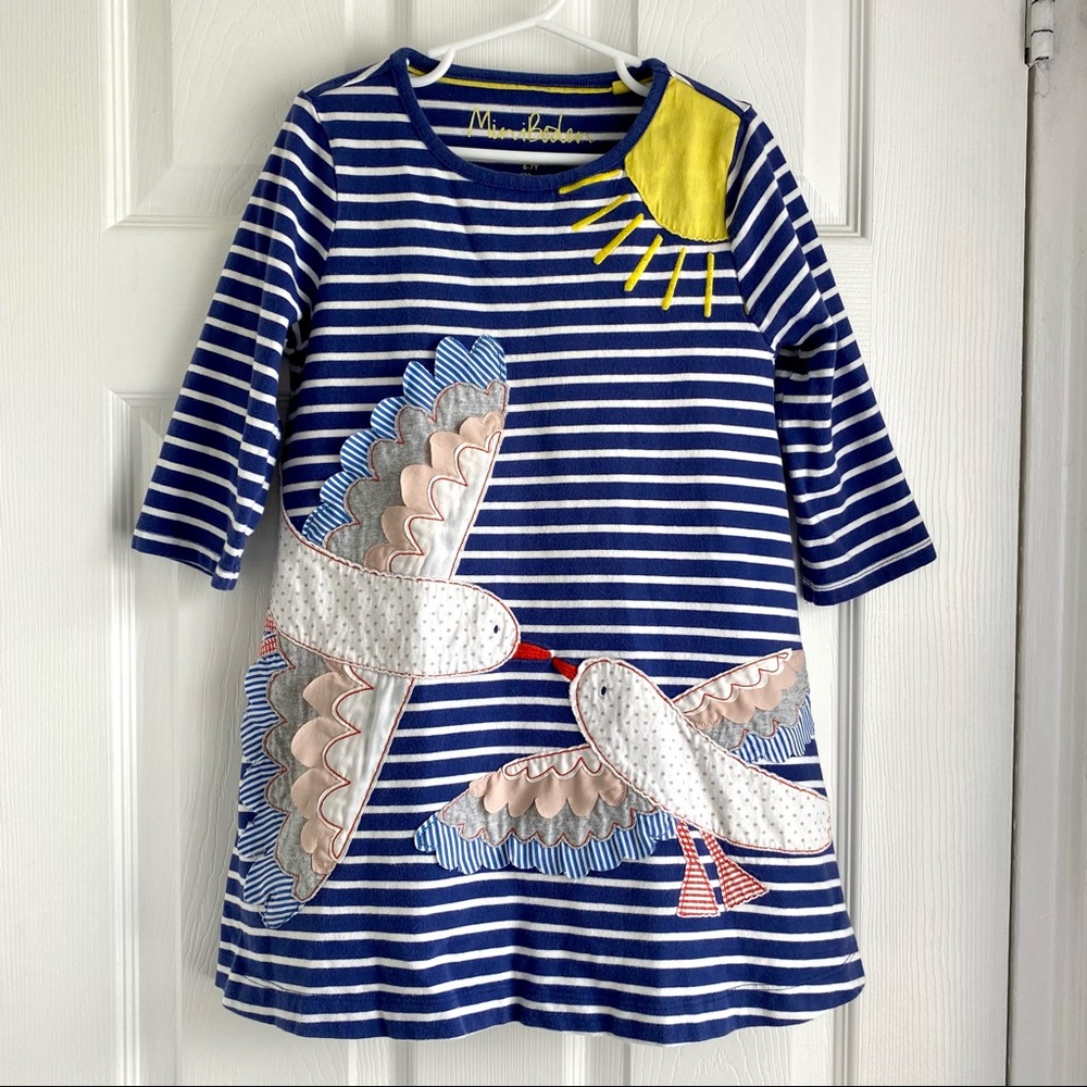 Mini Boden jersey dress 6-7Y